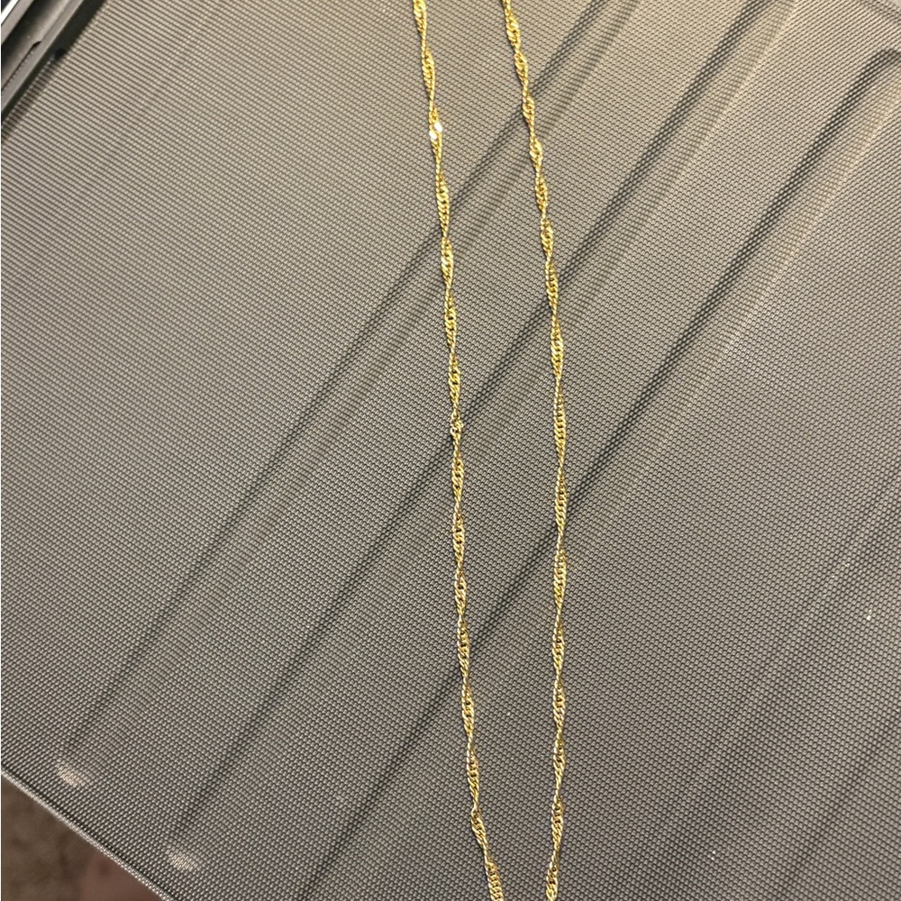 Elegant 14kgp Gold Necklace and brackets